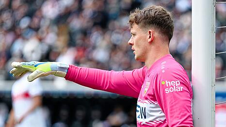 Alexander N&uuml;bel in Aktion f&uuml;r den VfB Stuttgart am letzten Spieltag in Frankfurt.
