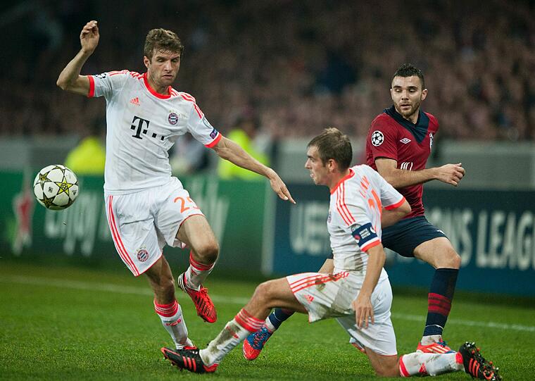 Die Bayern gegen Lille - sehen Sie hier die Bilder des Spiels.