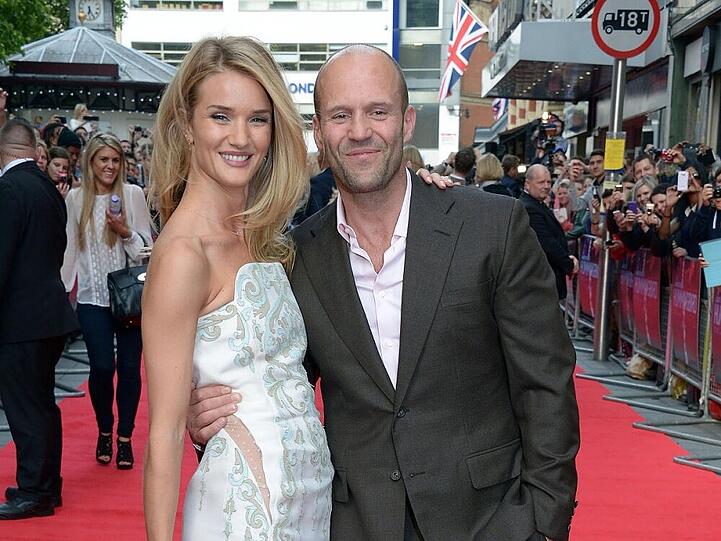 Bei Rosie Huntington-Whiteley und Jason Statham soll alles in Ordnung sein