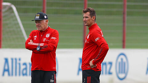 Hermann Gerland und Miroslav Klose verlassen den FC Bayern im Sommer.