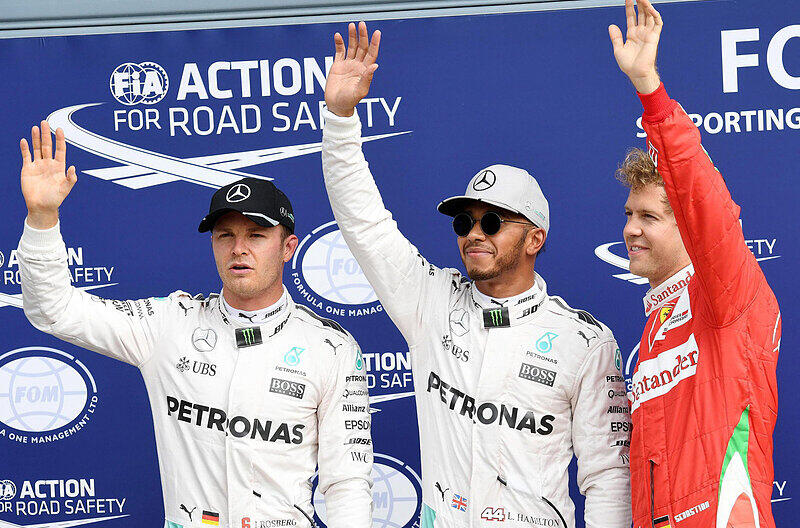 Hamilton raste am Samstag allen davon.