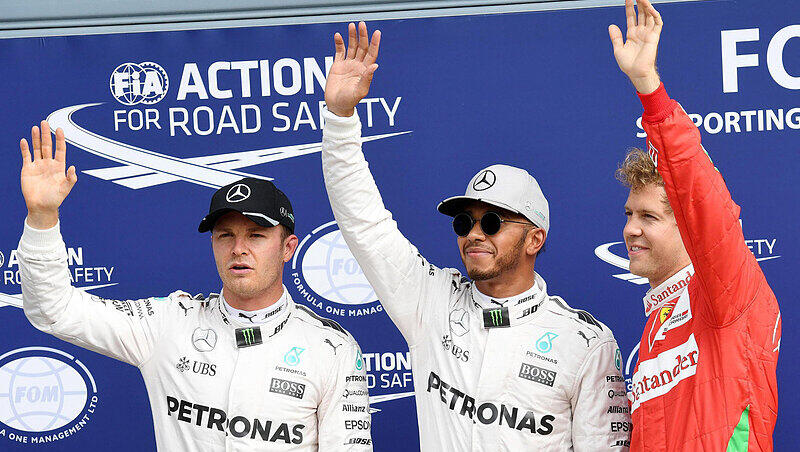 Hamilton raste am Samstag allen davon. Hamilton raste am Samstag allen davon.