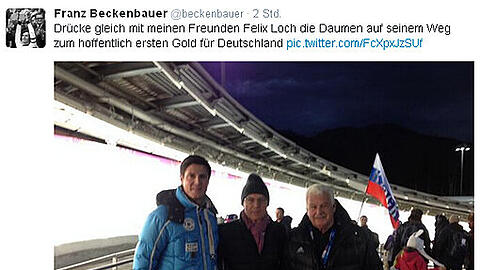 Franz Beckenbauer auf Twitter.