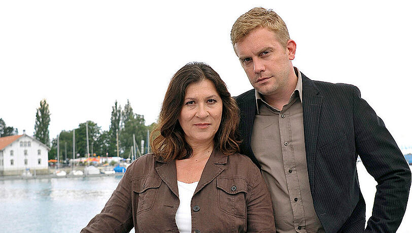 Die Kommissare Blum und Perlmann alias Eva Mattes und Sebastian Bezzel