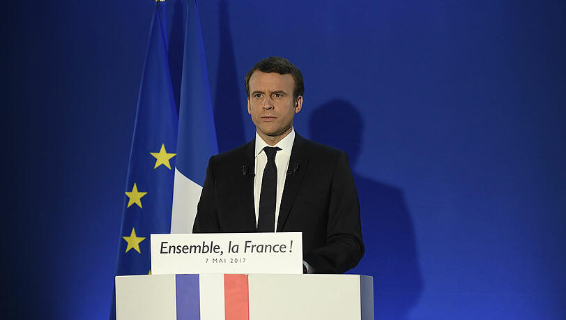 Eher staatsmännisch als ausgelassen: Emmanuel Macron trat nach seinem Wahlsieg in Paris vor seine Anhänger. Eher staatsmännisch als ausgelassen: Emmanuel Macron trat nach seinem Wahlsieg in Paris vor seine Anhänger.
