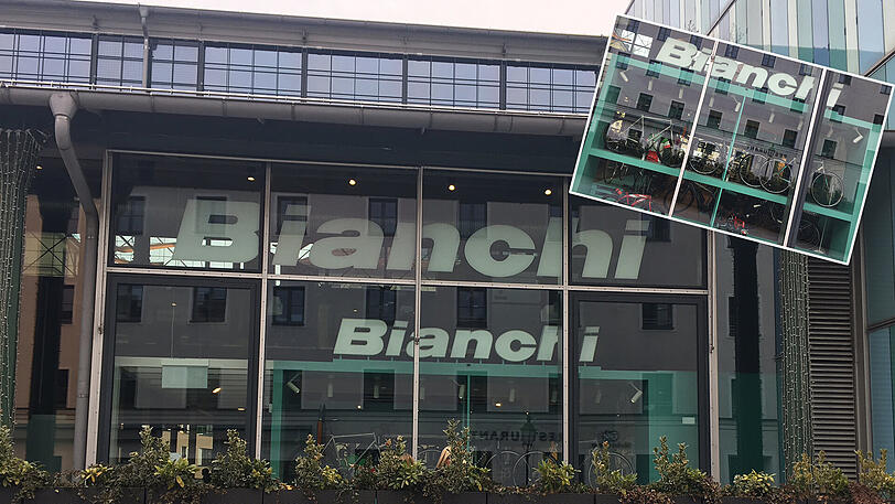 Der Bianchi-Store in der Schranne: Hier entwendete er der 37-Jährige ein Mountainbike.