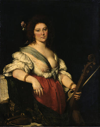 Komponistin, Musikerin - und vermutlich auch Kurtisane war Barbara Strozzi (1619-1677), die hier wohl als "Gambenspielerin" um 1640 von Bernardo Strozzi konterfeit wurde. Komponistin, Musikerin - und vermutlich auch Kurtisane war Barbara Strozzi (1619-1677), die hier wohl als "Gambenspielerin" um 1640 von Bernardo Strozzi konterfeit wurde.