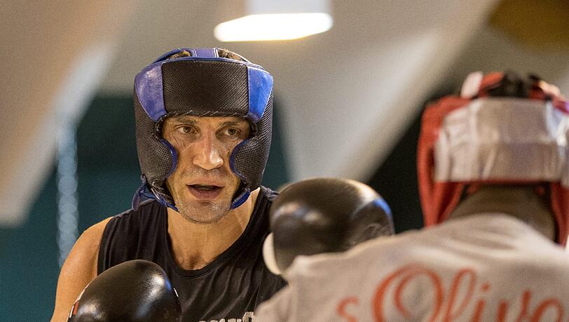 Wladimir Klitschko beim Sparring im Traingslager im Stanglwirt in Going.