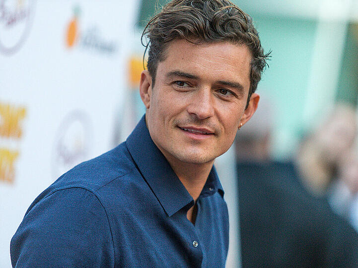 Ein Kuss mit Frauenschwarm Orlando Bloom versetzte den Ehemann nicht in Eifersucht