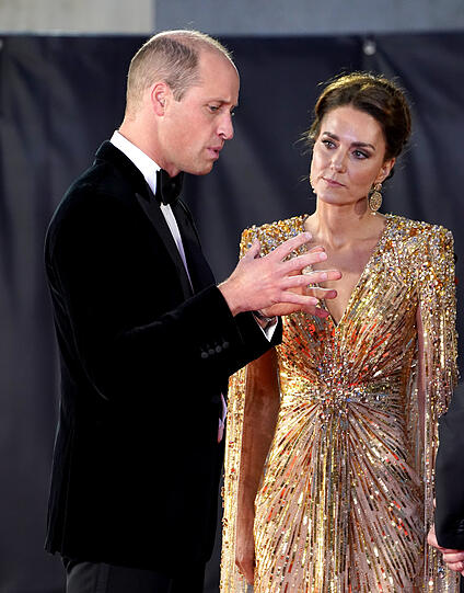 Der britische Prinz William, Herzog von Cambridge, und seine Ehefrau Kate, Herzogin von Cambridge.