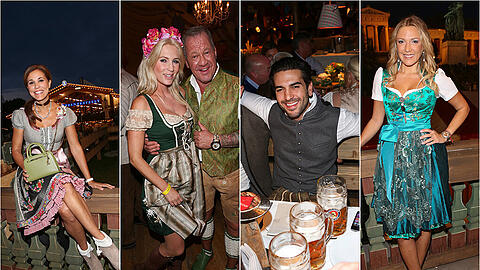 Karen Webb, Simone Ballack, Sarah Kern, Elyas M'Barek - diese und andere Promis feierten am Freitag im Käfer-Zelt auf dem Oktoberfest. Die Bilder.