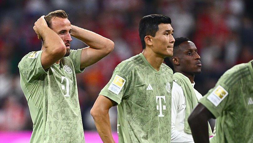 Zu viel Achterbahn beim FC Bayern: Harry Kane (li.) und Kim Min-Jae.