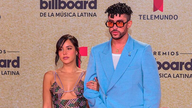 Gabriela Berlingeri und Bad Bunny zeigten sich erstmals zusammen 2021 auf dem roten Teppich. Ein Jahr sp&auml;ter erfolgte die Trennung.