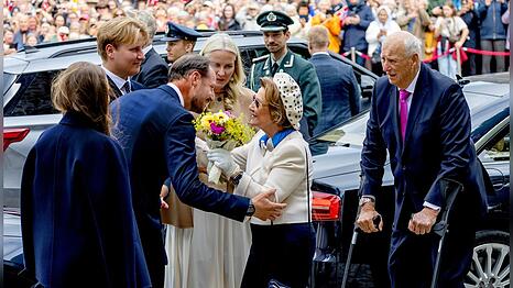 Königin Sonja feiert mit ihrer Familie Geburtstag in Stavanger.