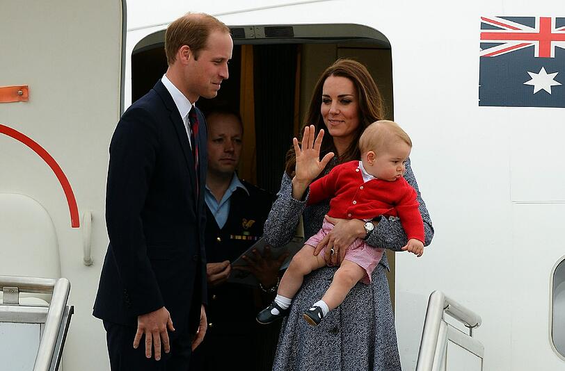 Weitere Bilder der royalen Kleinfamilie beim Abschied in Canberra