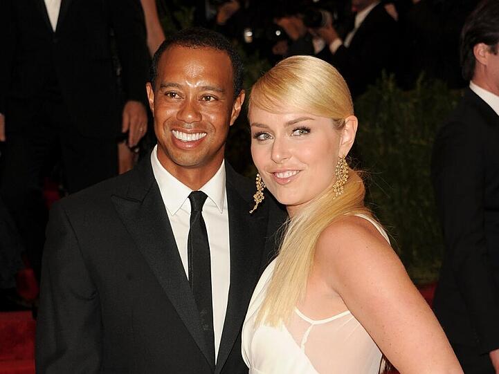 Lindsey Vonn und Tiger Woods bei einer offiziellen Veranstaltung in New York