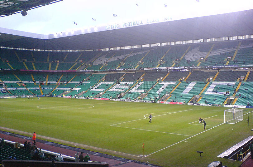 Platz 11 - Celtic Park
Ort: Glasgow (Schottland)
Plätze: 60.355
Teams: Celtic Glasgow
Eröffnung: 20. August 1892
Spitzname(n): Parkhead, Paradise