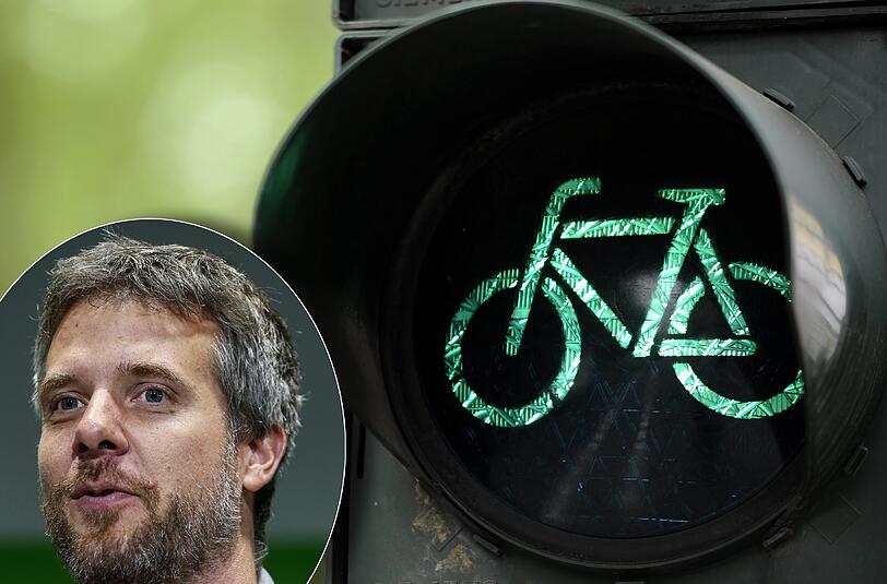 Der Grünen-Politiker fordert, dass Radlfahrer künftig nicht mehr an roten Ampeln halten müssen.