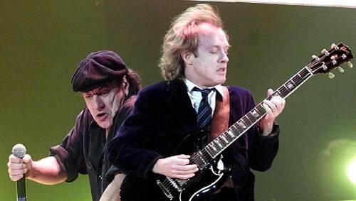 Brian Johnson und Angus Young Brian Johnson und Angus Young