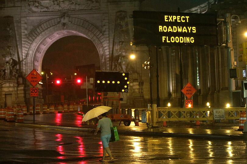 Gesperrte "Canal Street".