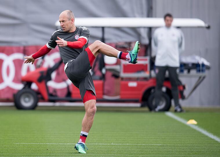Die Bilder vom Abschlusstraining des FC Bayern vor dem Halbfinale gegen den FC Sevilla.