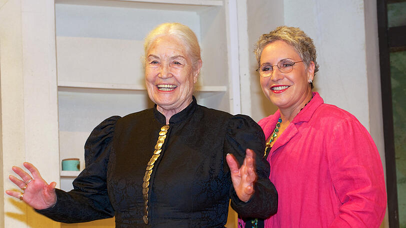 Ellen Schwiers (li.) und Tochter Katerina Jacob im Jahr 2015.