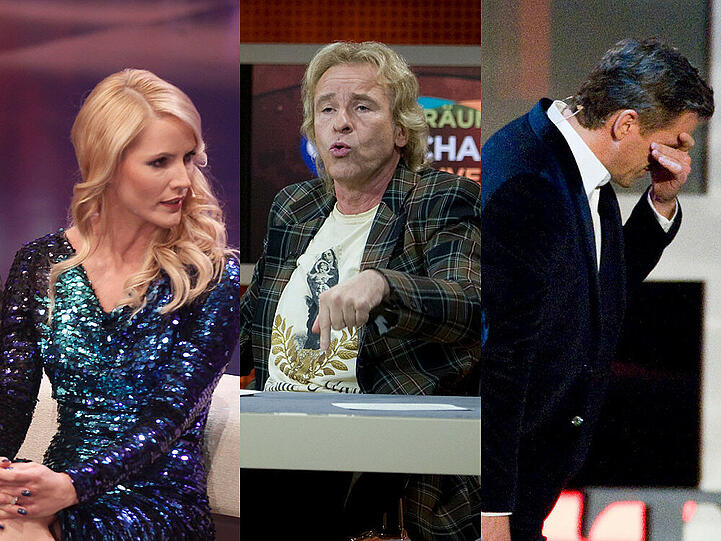 Keine Sternstunden für ARD und ZDF: "Einfach magisch", "Gottschalk Live" und "Wetten, dass..?" mit Markus Lanz (v.l.)