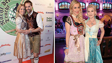 Ausgelassener Auftakt der Trachtensaison: Die Promis schlüpften in ihre feschsten Dirndl. Die Bilder.