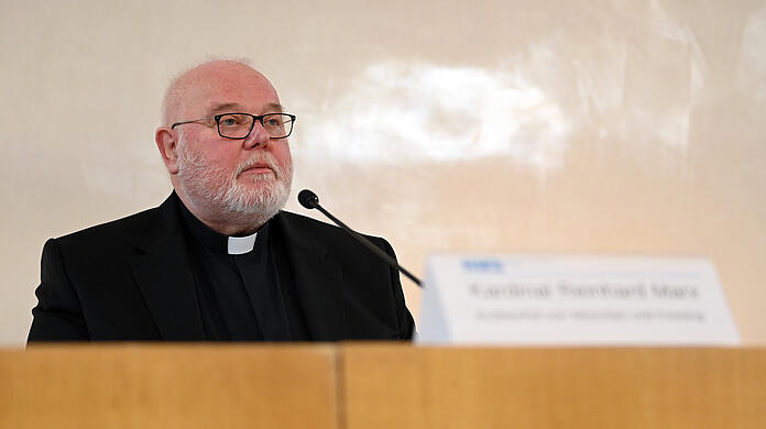 Kardinal Reinhard Marx, Erzbischof von München und Freising, bei seiner Stellungnahme am Donnerstag.