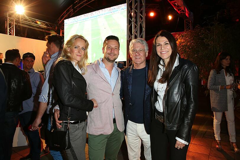 Marcel Reif mit Ehefrau Prof. Dr. Marion Kiechle und Sohn Jan mit Ehefrau Anja