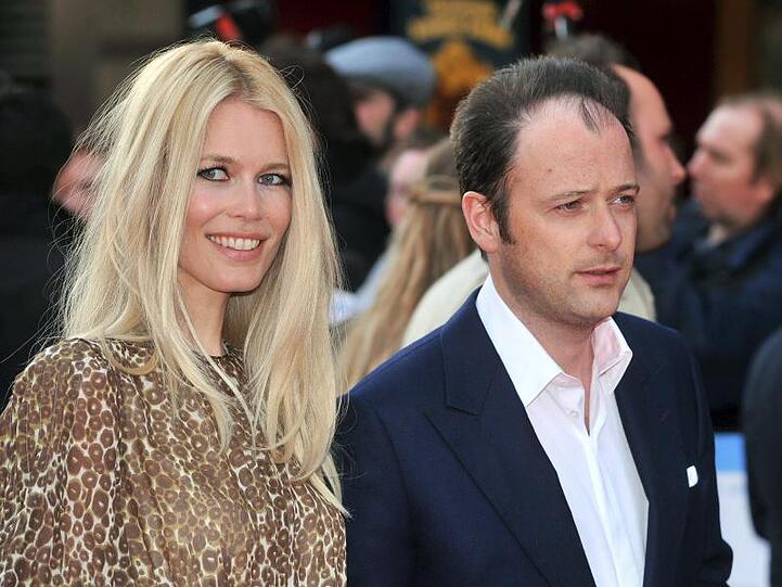 Clauda Schiffer und ihr Ehemann, der Regisseur Matthew Vaughn (2008).