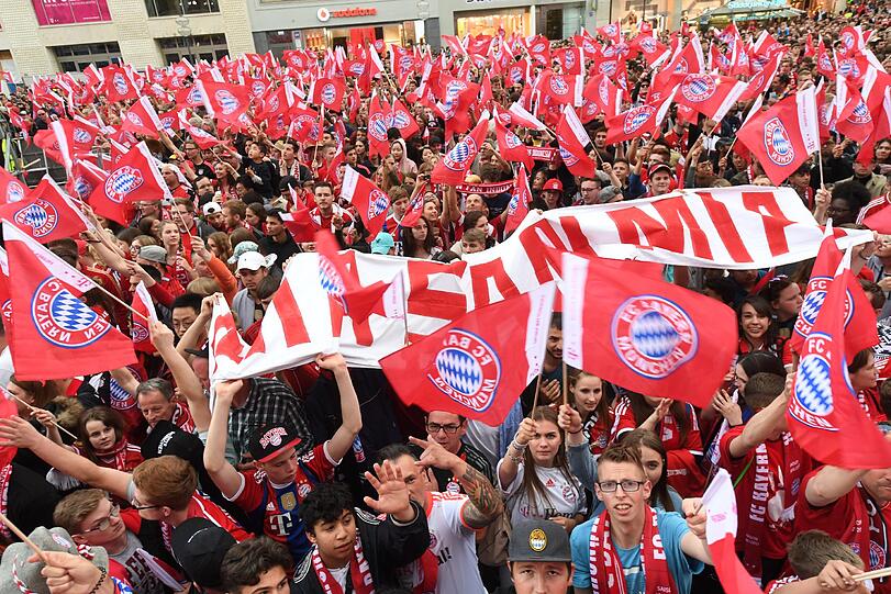 Die Bilder von der Meisterfeier des FC Bayern.