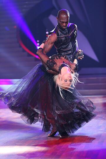 Hans Sarpei und Kathrin Menzinger.