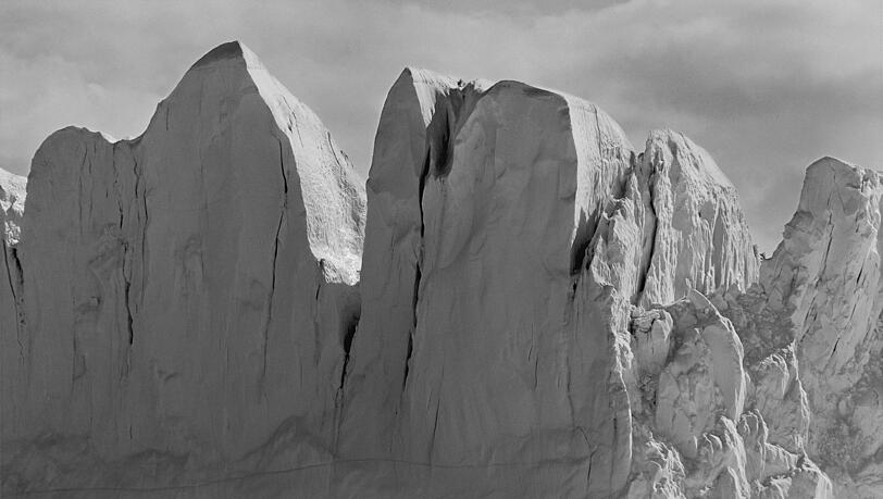 Hier ist das Kräfteverhältnis zwischen Mensch und Natur klar geregelt: Ingelfieldfjord, Grönland, 1987 Hier ist das Kräfteverhältnis zwischen Mensch und Natur klar geregelt: Ingelfieldfjord, Grönland, 1987