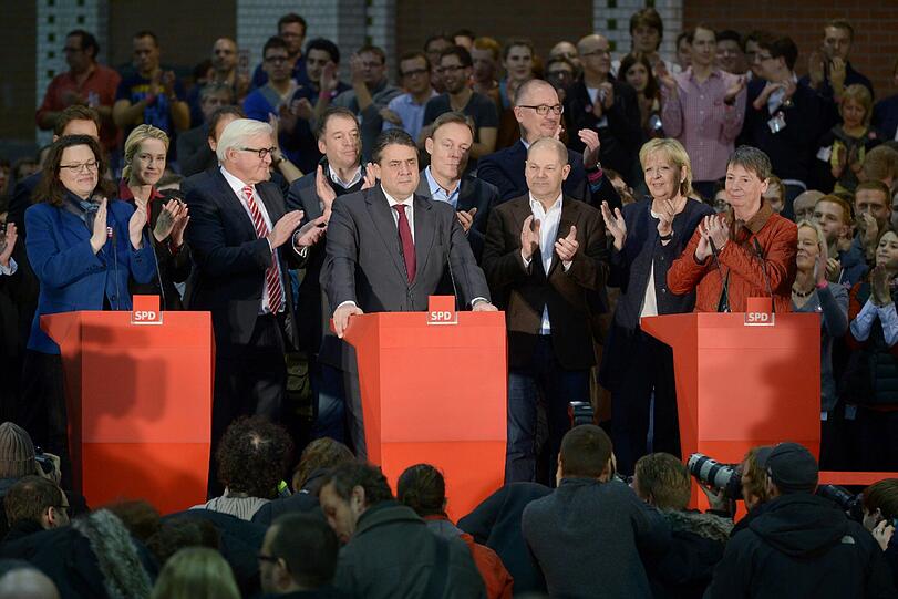 Die SPD-Mitglieder entschieden sich für die Große Koalition aus CDU/CSU und SPD.