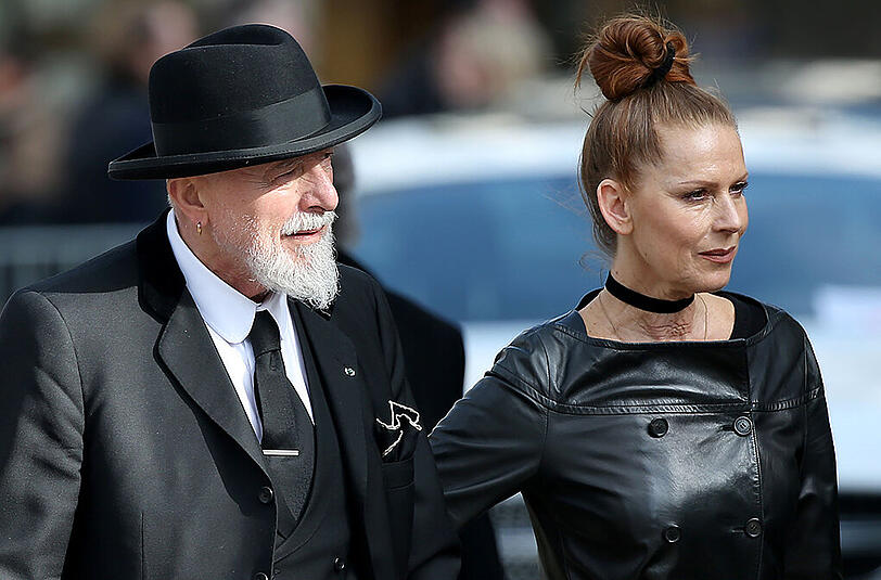 Der Maler Markus Lüpertz und seine Frau Dunja.