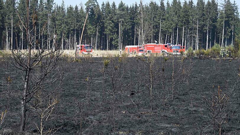Insgesamt 110 FEuerwehrleute waren im Einsatz, nach einer Stunde waren die Flammen gelöscht.