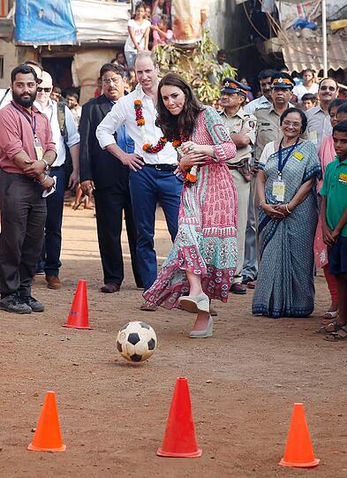 Herzogin Kate und Prinz William bei ihrer siebentätigen Tour durch Indien