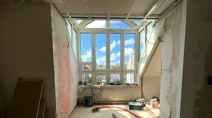 Aktuell werden beide Appartements renoviert. Aber der Ausblick bleibt so, wie er einmal war.