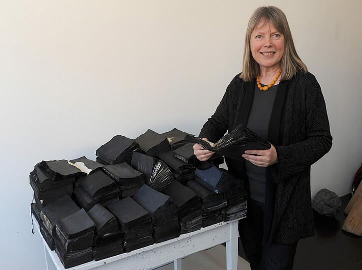 Heike Schaefer gehörte zu den Skulpturenkünstlern beim Open Westend...