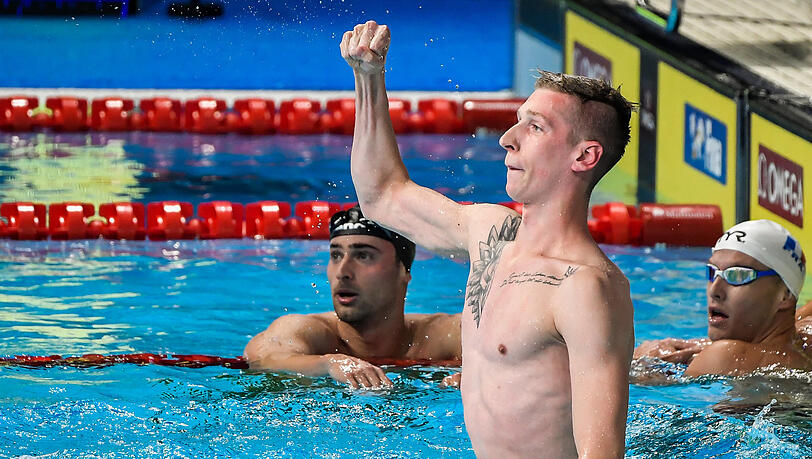 Selbstbewusster Vorzeige-Schwimmer: Florian Wellbrock will jetzt bei der WM seine beiden Titel verteidigen.