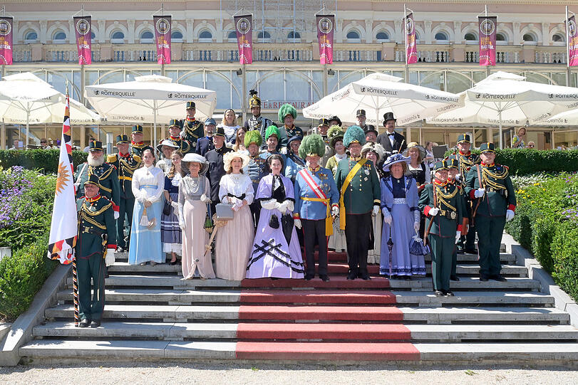 Monarchienostalgie in Bad Ischl: Die Ankunft des Kaiserzuges, im Rahmen der Kaiserwoche.