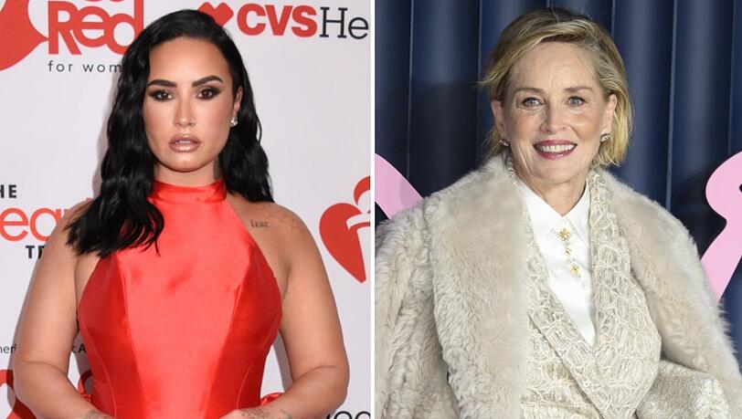 Demi Lovato (l.) und Sharon Stone bringen Hollywoodglamour ins "GNTM"-Finale.