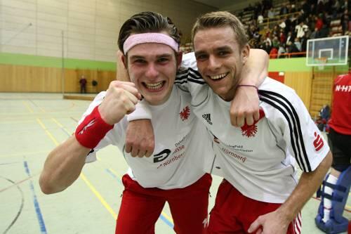 Kannten keine Gnade mit der HGN: die beiden NHTC-Nationalspieler Christopher Wesley und Florian Woesch.