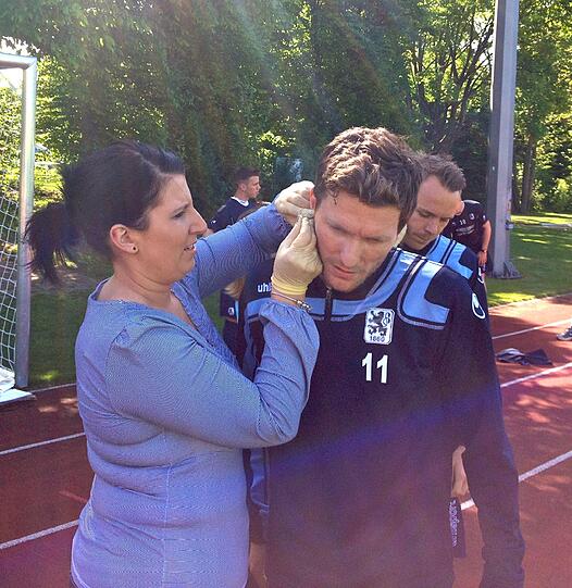 Fitness-Test bei den Löwen: Das muss jeder durch, auch Benny Lauth.