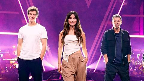 Drei Fünftel der Jury: Wincent Weiss (l.), Lena Meyer-Landrut und Michi Beck.
