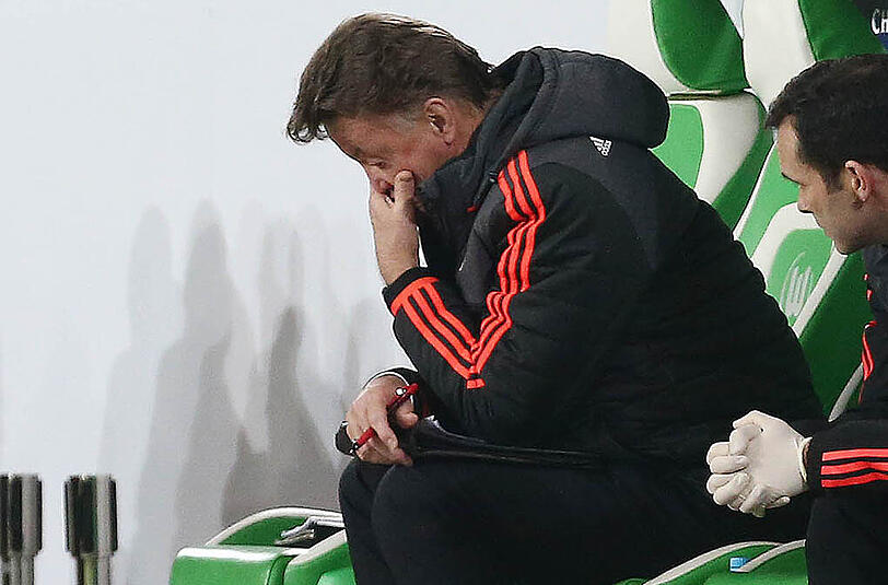 Louis van Gaal betreut die Mannschaft von Manchester United seit 2014.