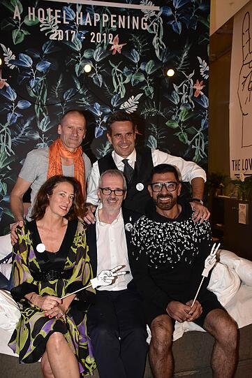 Das Lovelace-Team: Michi Kern (hinten links), Alexander Lutz, (unten v. l.) Fitna Ludwig, Gregor Wöltje, Cambis Sharegh.
