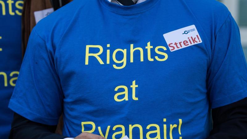2018 streikten die Ryanair-Piloten - wie hier am Flughafen in Frankfurt. 2018 streikten die Ryanair-Piloten - wie hier am Flughafen in Frankfurt.