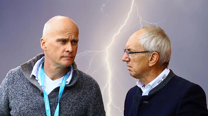 Das Tischtuch ist zerschnitten: TSV-1860-Präsident Robert Reisinger (l.) mit seinem ehemaligen Vizepräsidenten Hans Sitzberger.